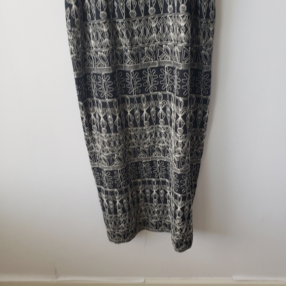 J.B.S LTD black and white embellished sleeveless dress size 16 - Picture 4 of 5